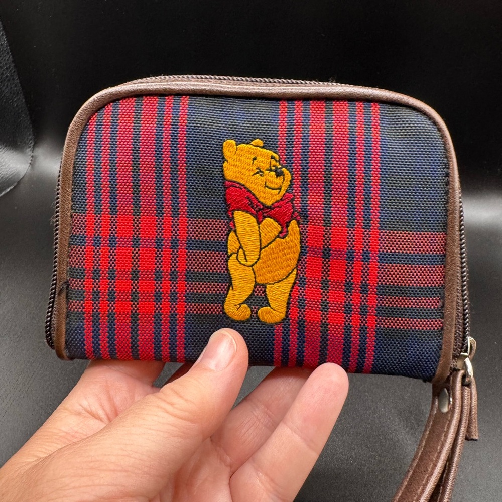Winnie the Pooh Plaid Wallet vintage